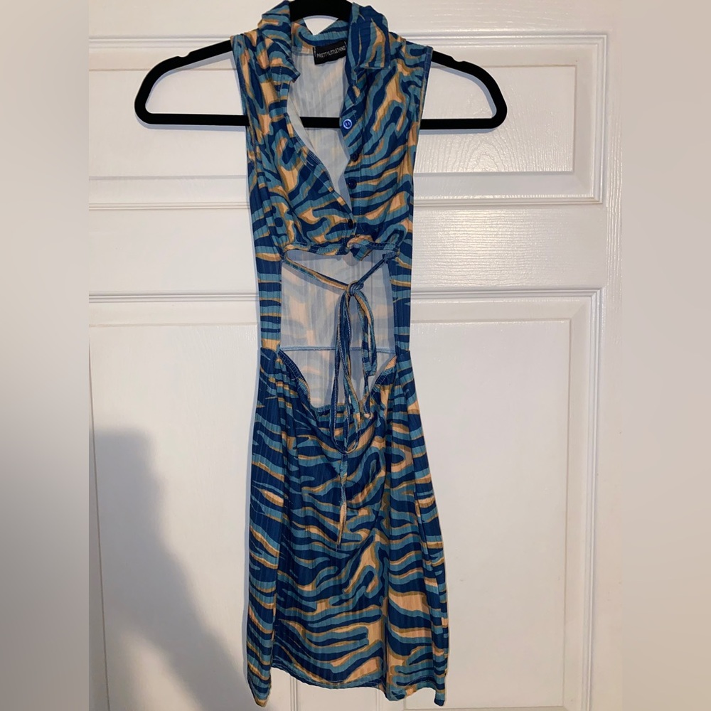 PrettyLittleThing Blue Dress